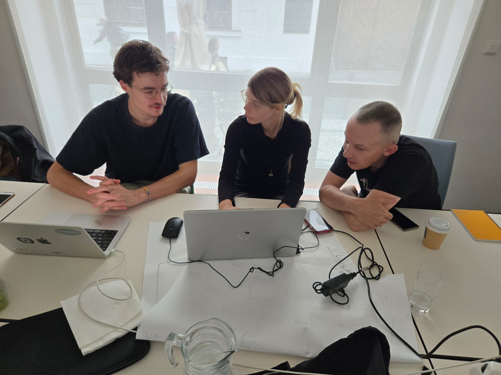 Team presentation at the showcase